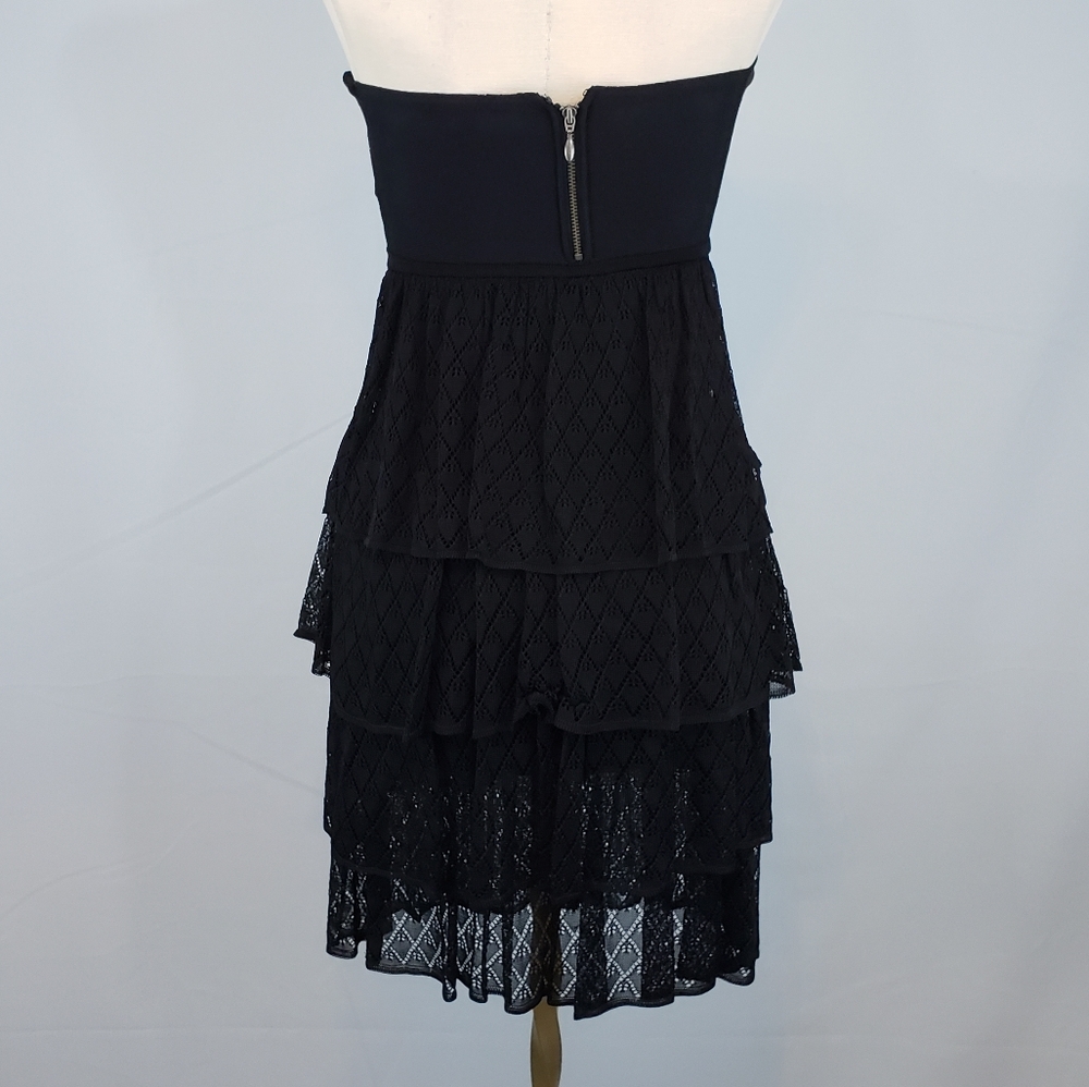 bebe strapless black lace dress size small - Picture 4 of 5